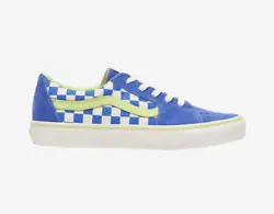 Vans SK8 Low School Skool Sprite Checker Blue Green White. Sport the simple and classy finish of the Vans SK8 Low. The...