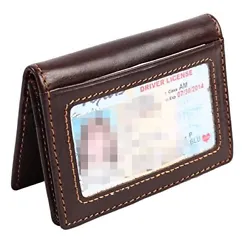 Be safe and protected from Electronic Pick pocketing. Version: The card holder is made of genuine leather, and it is...