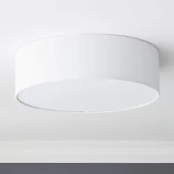 Small changes make a big difference. Simple, shallow profile is a perfect fit for lower ceilings. Drum Flush Mount...