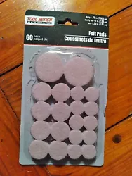 60 Pc Self Adhesive Felt Pads Furniture/Chair Floor Protectors.[MB1] Package is starting to open but there new/unused...