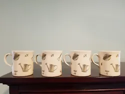 Up for your consideration is this set of four Pfaltzgraff Naturewood Coffee Cup Mugs. These beautiful green and beige...