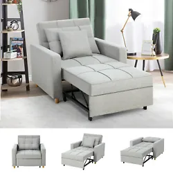 【Convertible Design】: This sleeper chair can be easily and quickly converted into an armchair, a guest bed, as well...