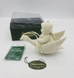 Department 56 Snowbabies Fly Me To The Moon Ornament Figurine With Box EUC. A5