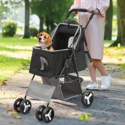 Whether youre taking a quick stroll around the block or jogging through the park, this durable 4-wheeled stroller with...