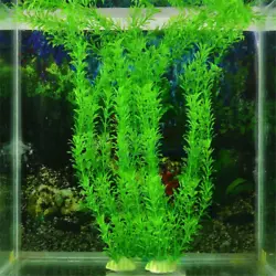 1 x Aquarium Plastic Grass. Provides a beautiful decoration for your aquarium, also is an excellent hiding place for...