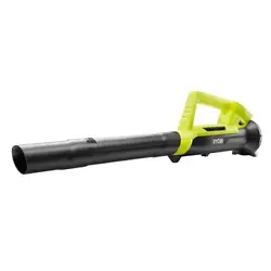 This RYOBI 18-Volt ONE+ Cordless Blower is perfect for hard surfaces, blasting away leaves and debris at 200 CFM and 90...