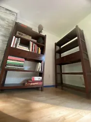 2 solid cherry wood book shelves. They have minor wear and tear , there about 20 years old and still solid as the first...