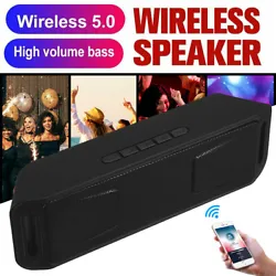 Functions: Hand-free calls, FM radio, TF card, AUX audio input, U disk. This speaker is equipped with two 4Ω 3W full...