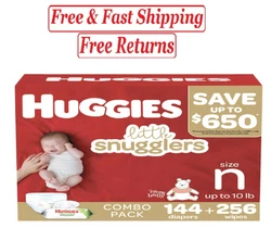 Designed for gentle skin protection to help support clean and healthy skin, Huggies Little Snugglers Diapers are...