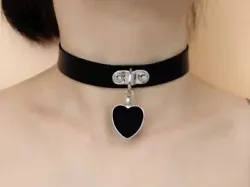 Features: Punk, Love Heart Pendant, Accessory as Choker Necklace or Bracelet. Type: Necklace. AVAILABLE IN PINK RED...
