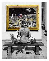 Title: Hollymoon. Edition: In 1969, man first landed on the moon. Artist: Mr. Brainwash. This version is the standard...