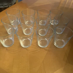 glass Cup, Set Of 12 Pieces. Price shown for set