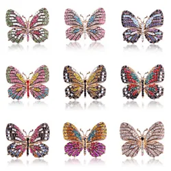 Type: Brooch Pin. 1 x Brooch. Features: Shiny, Rhinestone Inlaid, Jewelry Charms. Material: Alloy, Rhinestone. Party...