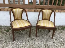 Belle paire de fauteuils art déco.