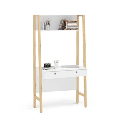 The top shelf is ideal to place your books or a decorative gadget. Clean with dry non-abrasive cloth. The angled pine...