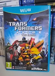 Transformers Prime The Game - Complet Notice - Nintendo Wii U Pal.  Fonctionne très bien, disque en excellent état  ...