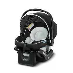 The lightweight Graco SnugRide 35 Lite LX Infant Car Seat supports infants from 4-35 lb and up to 32