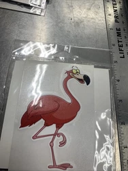 Vinyl Sticker Pink Flamingo Decal Indoor Outdoor Truck Boat.