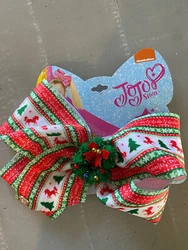 Jojo Siwa Holiday Christmas Clip-On Hair Bow Christmas Tree/Unicorn/Wreath NEW.