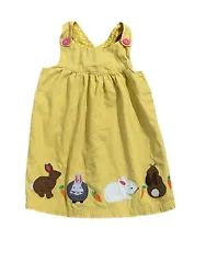 Baby Boden Applique Bunny Rabbit Jumper Pinnie Dress Baby Girls Size 2-3 Easter. Great condition and hard to find.