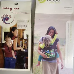 Ergobaby & Boba Soft Structured Carrier Teething Suck Pads NEW Set/4 Organic. These 4 hook & loop pads attach to the...