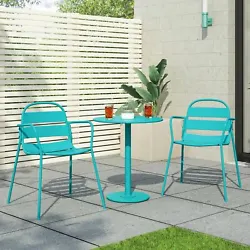 Completed with a smooth, round table, this lovely set not only brings your patio an upgraded look but is also made to...