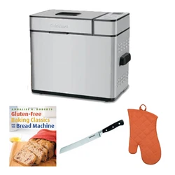 Cuisinart 2 lb Breadmaker (Stainless Steel). With automatic Cuisinart 2lb Bread Maker baking delicious bread is easy....