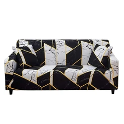 HOTNIU Stretch Sofa Cover Printed Couch Covers Sofa Slipcovers for 4 Cushion Couches Elastic Universal Furniture...