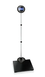 The Maximum weight capacity is 550 LBS. Extendable Extra Wide Scale. Receive easy-to-read readings with the Extendable...