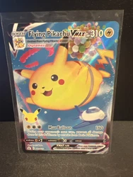 Pokémon TCG Flying Pikachu VMAX Celebrations 007/025 Holo Ultra Rare.