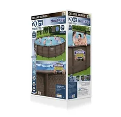 Bestway 48x 20 Above Ground Swimming Pool with 4 Intex person Spa.20 x 48