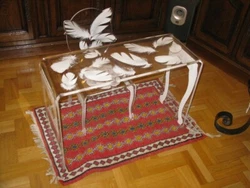 BUREAU OU COIFFEUSE FILLE+CHAISE DESIGNER. État : Occasion Remise en mains propres uniquement.