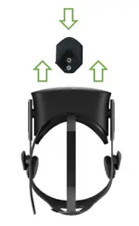 CV1 Headset Wall Bracket Mount For Oculus Rift (With Fixings): Black A Discreet Wall Mounting System For The Cv1 Oculus...