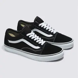 The Old Skool was our first footwear design to showcase the famous Vans Sidestripe—although back then, it was just a...