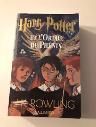 Livre Harry Potter et l’ordre du phénix édition Gallimard jeunesse première édition traduite...état plus que...