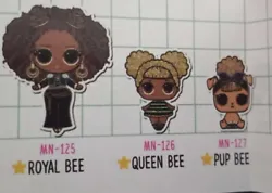 LOL Surprise Mini Family ROYAL BEE, QUEEN BEE, PUP BEE (Mostly Sealed). Brand New. Only a small cut has been made in...