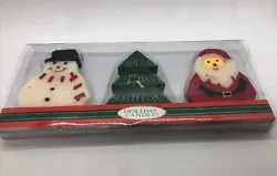 Set Of 3 Christmas Floating Candles Santa Christmas Tree Snowman Holiday New. Please see photos for more details