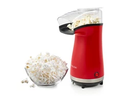 • Convenient Countertop Size. Stainless Steel Accent. EXTRA STABILITY: Rubber feet keep the popcorn machine in place...