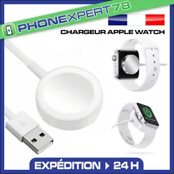 Compatibles avec tous les modèles Apple Watch. • Le câble se branche sur prise USB. • Câble USB magnétique....