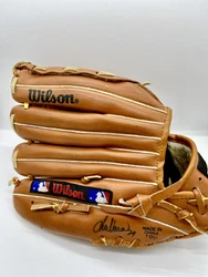 Vintage Dual hinge Wilson Baseball Glove 11 in Signed. “Sold As Is”Signed Wilson Baseball Glove in good condition....