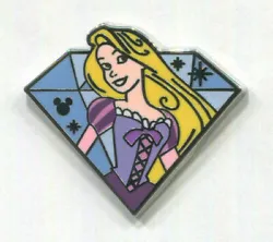 Rapunzel COMPLETER Tangled. 2015 Hidden Mickey DLR Diamond Characters Collection Disney Pin.
