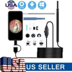 Earwax through the USB data cable. -Ultra small lens with HD pixels, easy access ear canal and see more clearly. It not...