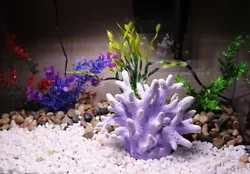 Fish or shrimp can free to go through the cave. Artificial Coral Aquarium Decorations for All Water. Safe and non toxic...