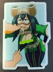MHA Sexy Froppy Vinyl Decal sticker.  Approximately 3