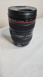Canon EF 24-105mm F/4L IS USM Standard Zoom Lens - Image Stabilized.  This lens is in very good condition. Has been my...