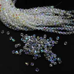 Bicone Crystal Glass bead Loose Crafts Beads lot for Jewelry Making 2mm 3mm 4mm 5mm 6mm 8mm. Shape: Bicone. Condition:...