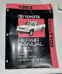 1993 Toyota OEM Factory Seevice Repair Manual.