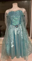 Disney Frozen Elsa Costume Dress Snow Size M(8-10).