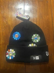 New Era x Takashi Murakami Flower All-Over Beanie - OS - Brand New.