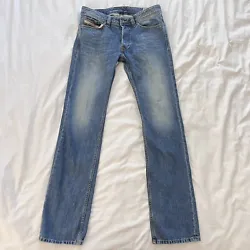 Diesel Viker Jeans Mens 33x34 Blue Medium Wash Button Fly Designer Cotton Work. Pre-owned. Shipped USPS Priority Mail...